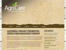 Tablet Screenshot of agricare.com